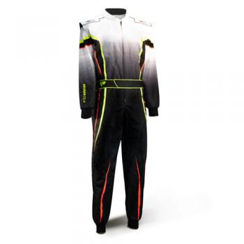 Speed Overall Cordura NEVADA CS-4 schwarz/weiß/neongelb/orange Gr. L